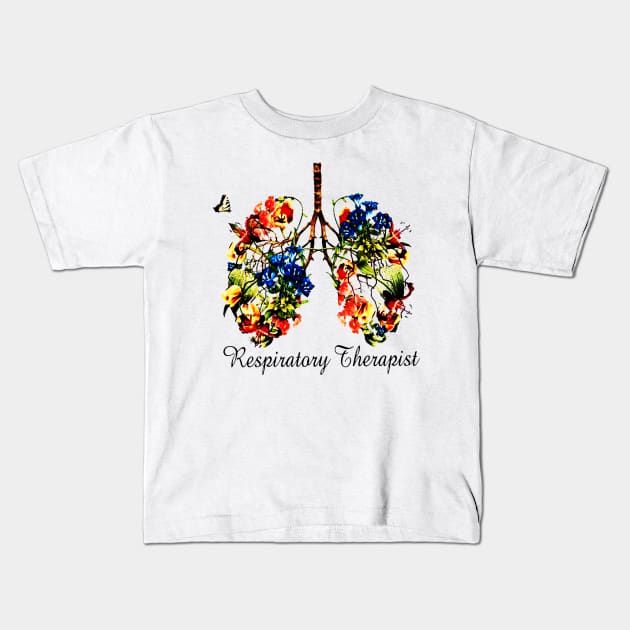 Respiratory Therapist Kids T-Shirt by Prashanthmuralidharart